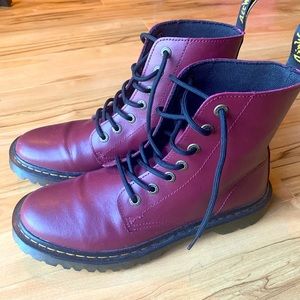 Burgundy Doc Martens